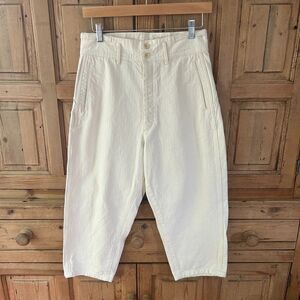 Women's Chimala 26 High‎ Rise Button Fly Cream Denim Pants / Jeans